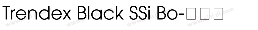 Trendex Black SSi Bo字体转换